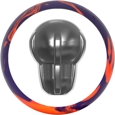 TOP THRILL SOLIDE MAUVE/ORANGE